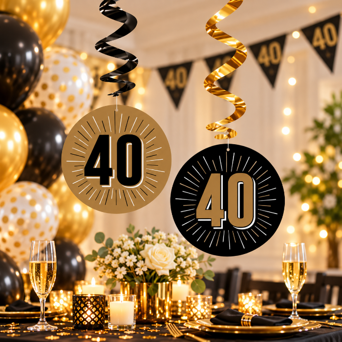 swirls-hangdecoratie-40-jaar-zwart-goud-6-stuks-1
