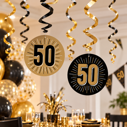 swirls-hangdecoratie-50-jaar-zwart-goud-6st