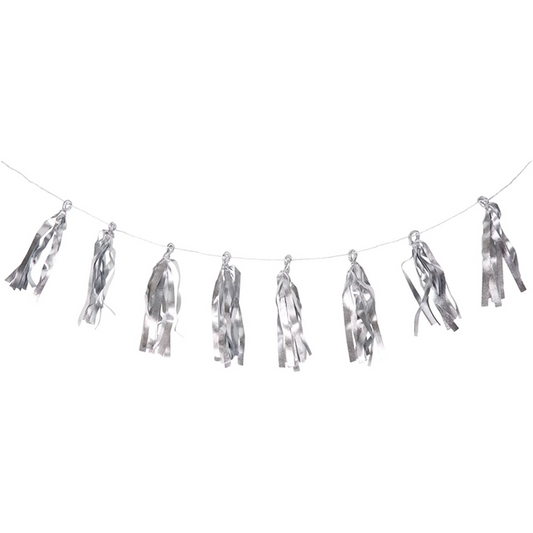 Feestdecoratie Tassel Zilver