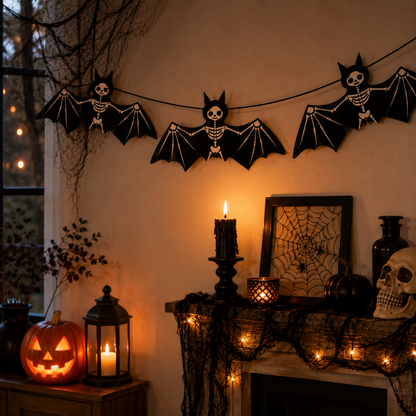 slinger-halloween-vleermuis-skelet-zwart-5m-1