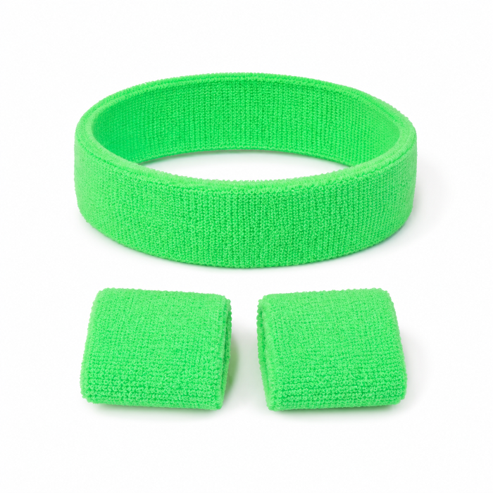 zweetband-set-neon-groen