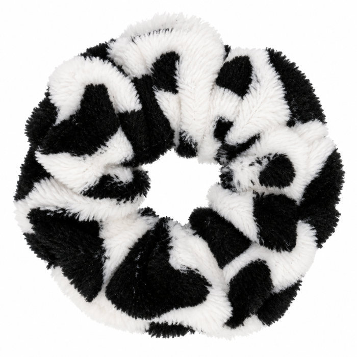 Scrunchie koeienprint zacht