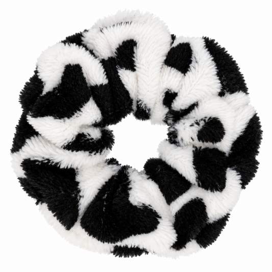 Scrunchie koeienprint zacht