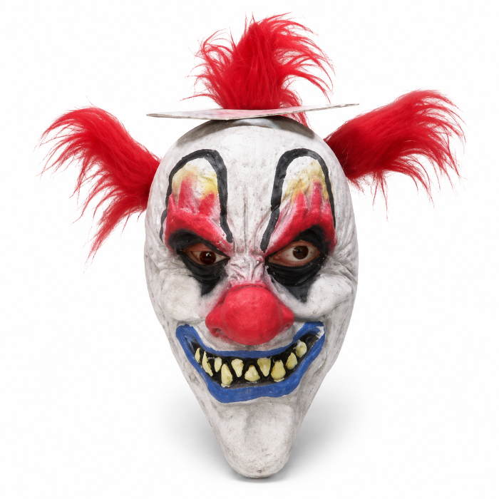 masker-horror-clown-rood-haar