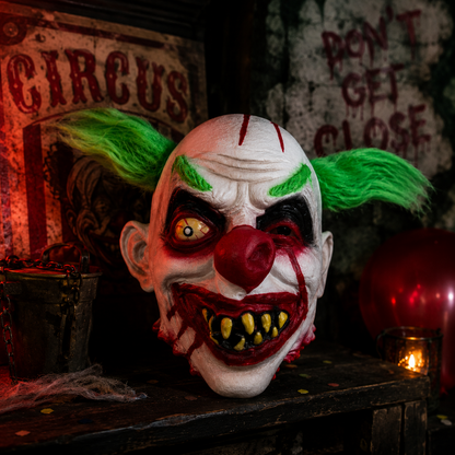 masker-horror-clown-groen-haar