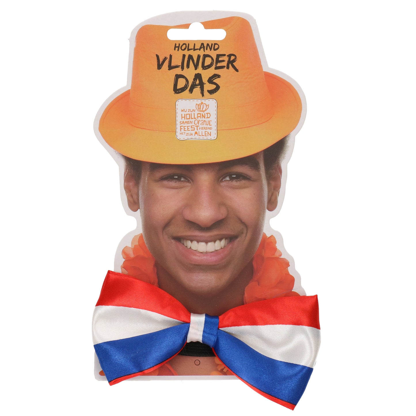 Vlinderdas Holland rood/wit/blauw
