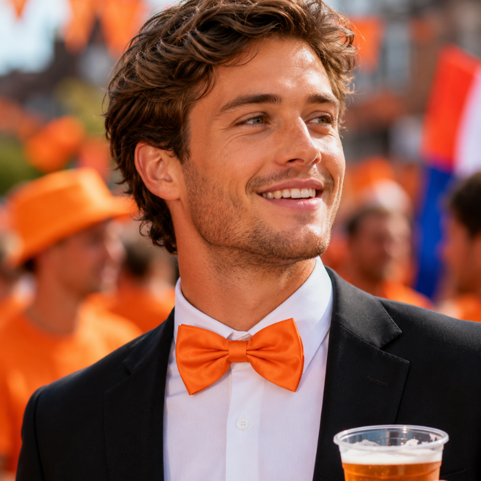 Vlinderdas oranje