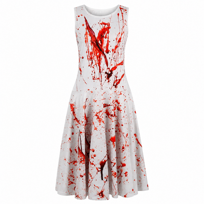 jurkje-halloween-bloederig-rood-wit