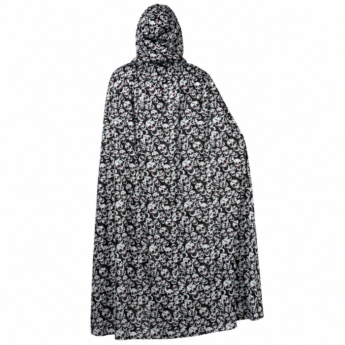 cape-halloween-schedels-zwart-wit-one-size