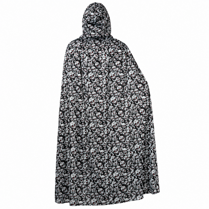 cape-halloween-schedels-zwart-wit-one-size