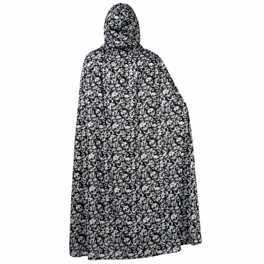 cape-halloween-schedels-zwart-wit-one-size
