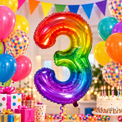 folieballon-cijfer-3-regenboog-80cm