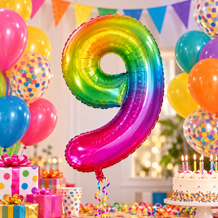 folieballon-cijfer-9-regenboog-80cm