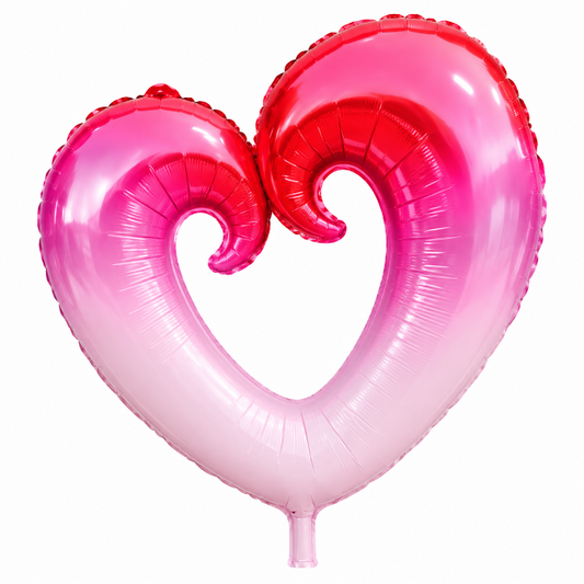 folieballon-hart-roze-verloop-80cm