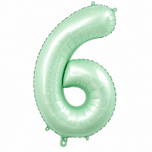 folieballon-cijfer-6-mintgroen-80cm