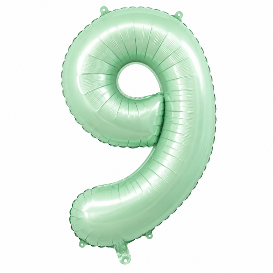 folieballon-cijfer-9-mintgroen-80cm