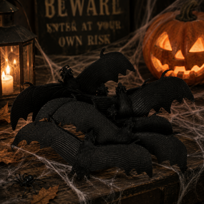Vleermuizen Halloween zwart