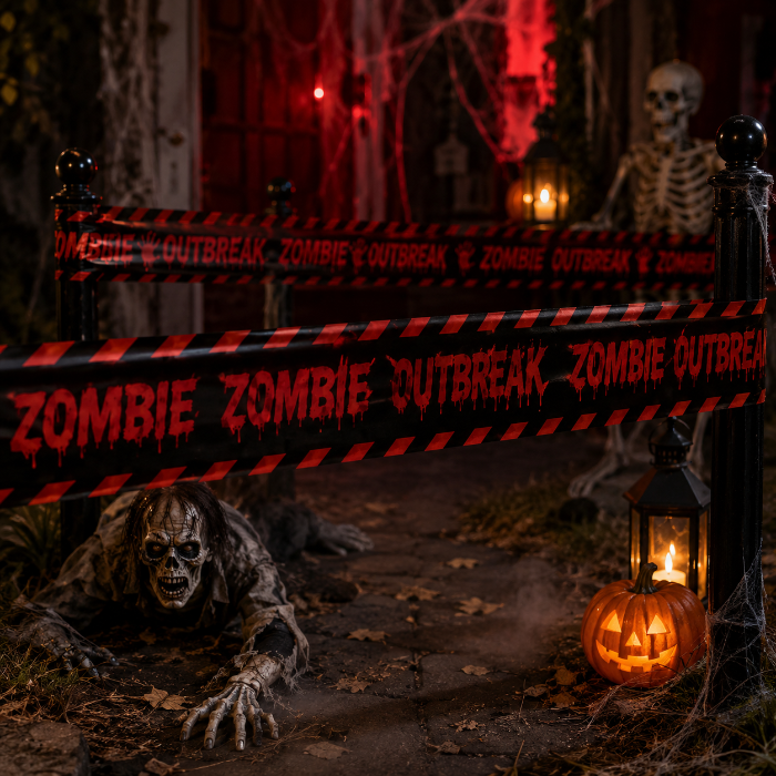 afzetlint-halloween-zombie-outbreak-zwart-rood-10m-1