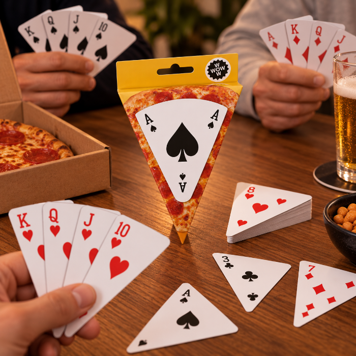 Playing cards pizza