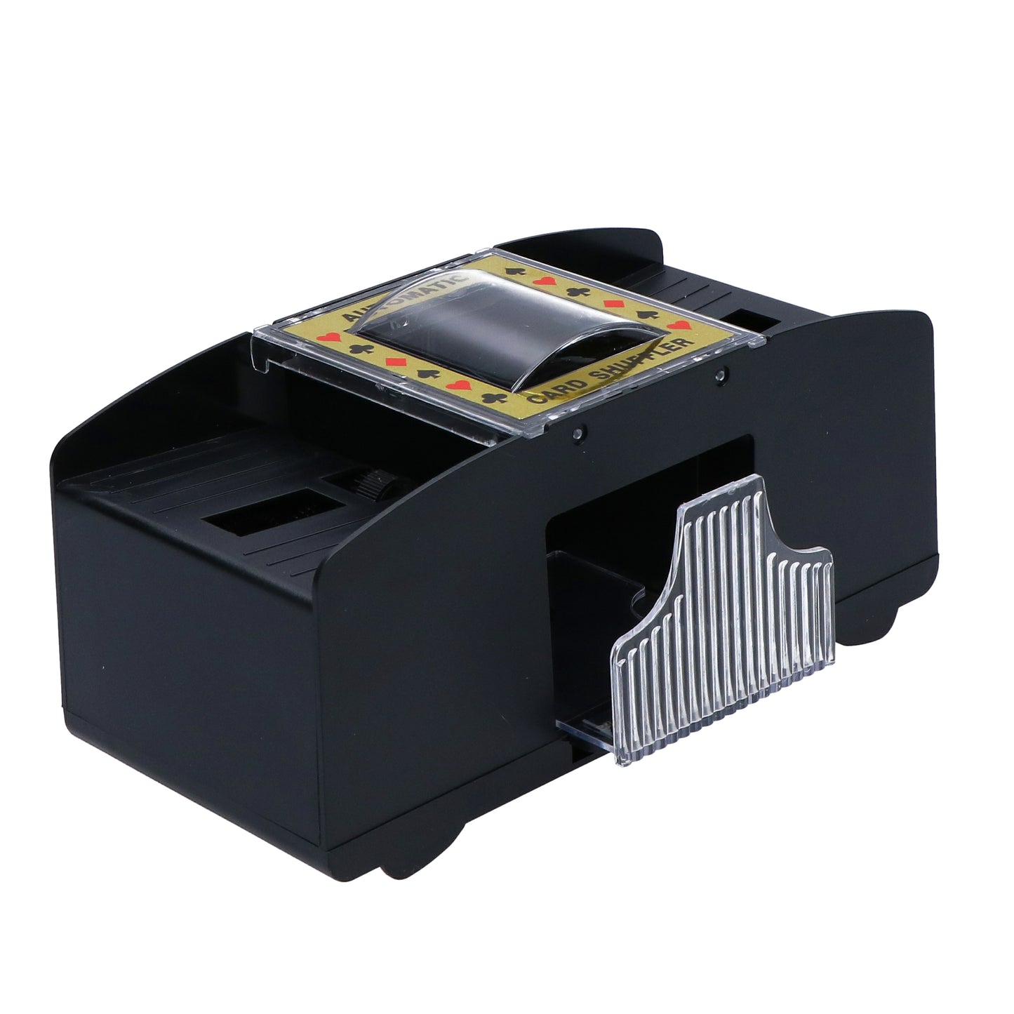 Kaartenschudder automatisch zwart