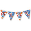 Vlaggenlijn - pensioen - oranje/wit/blauw - 16 vlaggen - 5m