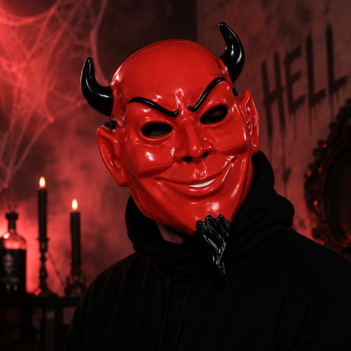 masker-halloween-duivel-rood