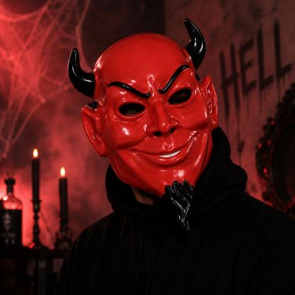 masker-halloween-duivel-rood