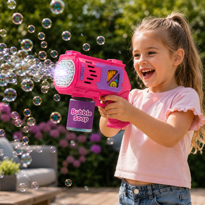 Bubble blow gun pink bellenblaas