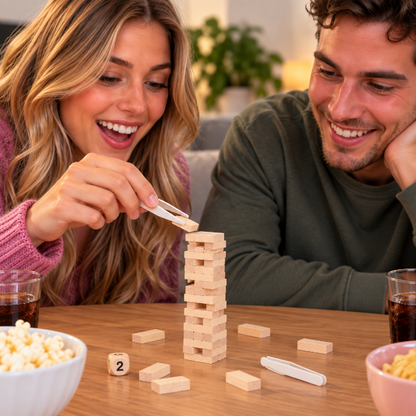 spel-houten-toren-mini-pincet-en-dobbelsteen