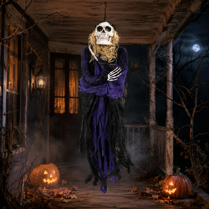 Reaper hangend met licht en geluid