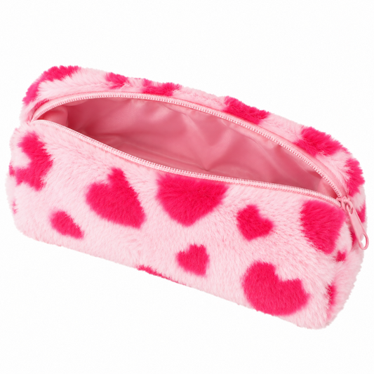 etui-pluche-hartjes-roze-rood
