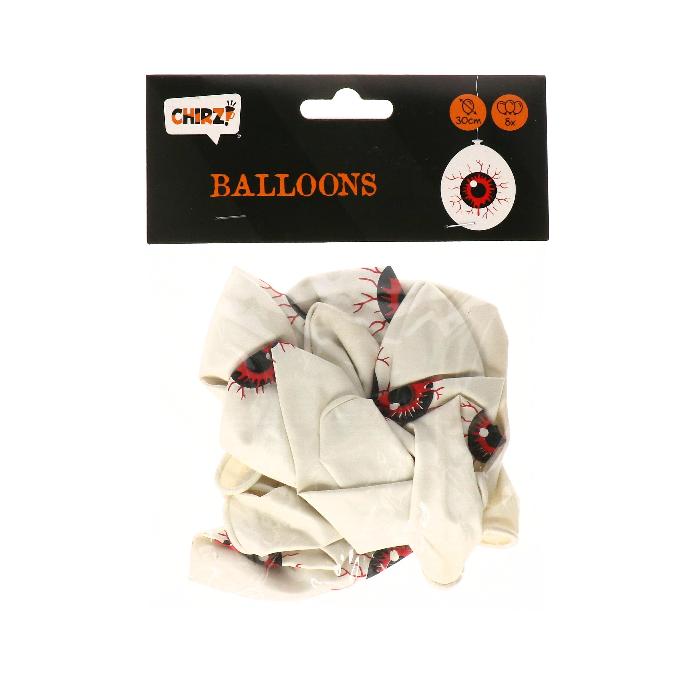 Ballonnen - Halloween - oog - 8 stuks