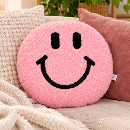 kussen-smiley-teddy-roze-33cm