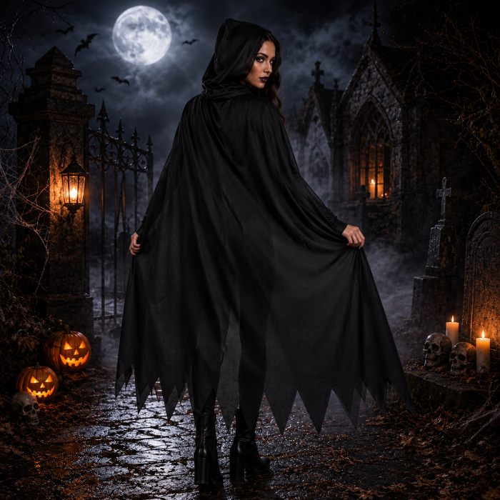 cape-halloween-capuchon-zwart-1