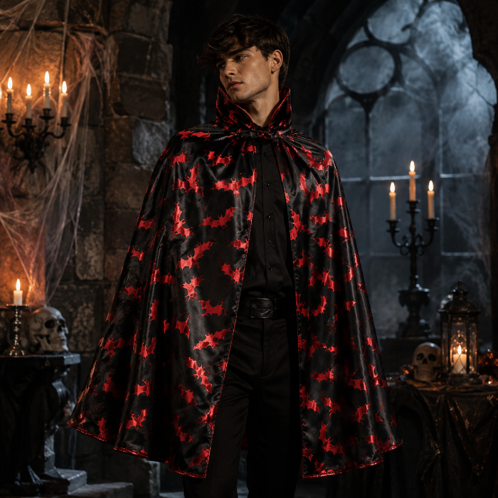 cape-vleermuizen-zwart-rood-kind-one-size