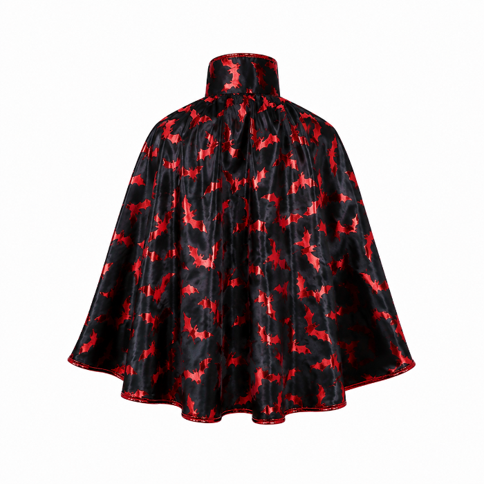 cape-vleermuizen-zwart-rood-kind-one-size
