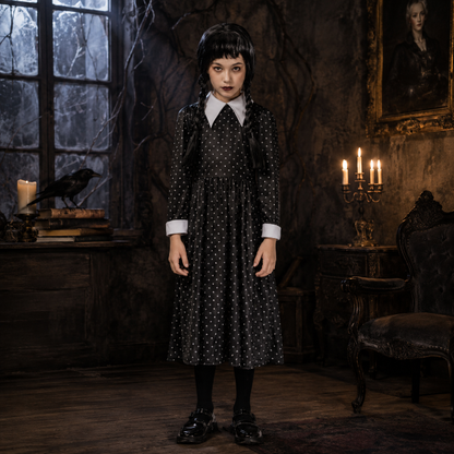 Kostuum meisjes gothic 8-10 years