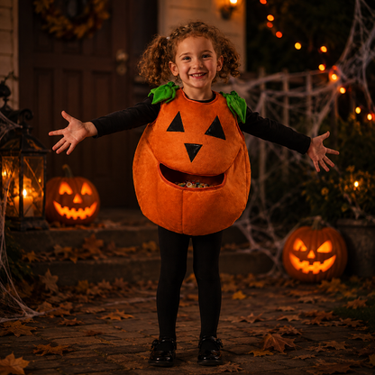Kostuum Halloween pompoen kind 92/104cm