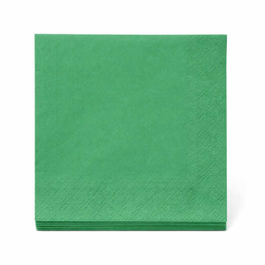 servetten-3-laags-groen-33x33cm-20-stuks