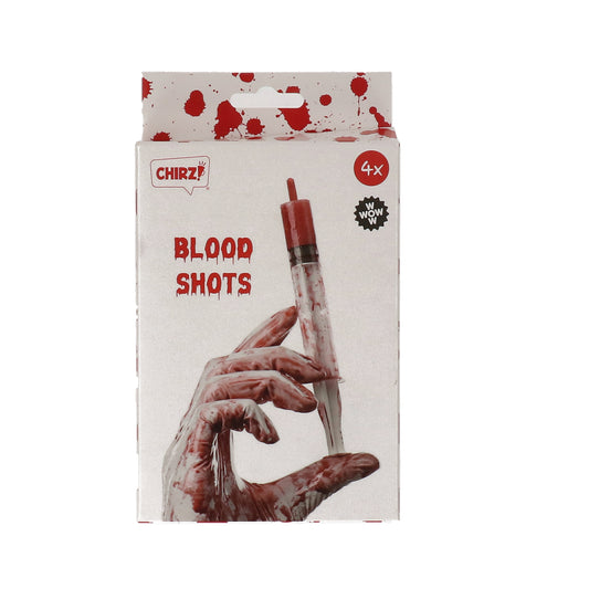 Injectieshotjes - Halloween - transparant - 4 stuks
