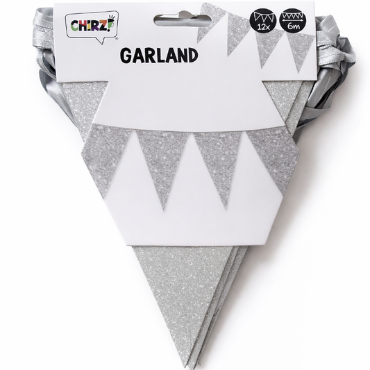 vlaggenlijn-glitter-zilver-klein