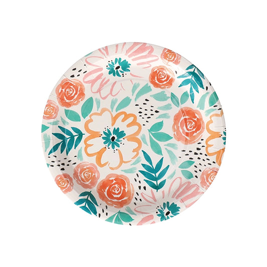 bord-papier-bloem-print-8-st