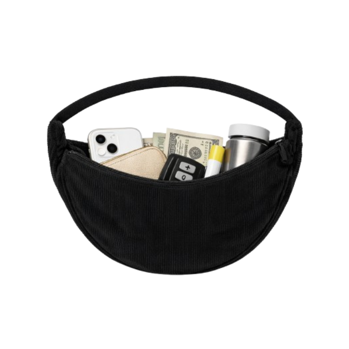 schoudertas-corduroy-zwart