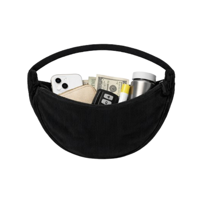 schoudertas-corduroy-zwart