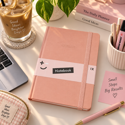 notitieboek-glitter-roze-a4