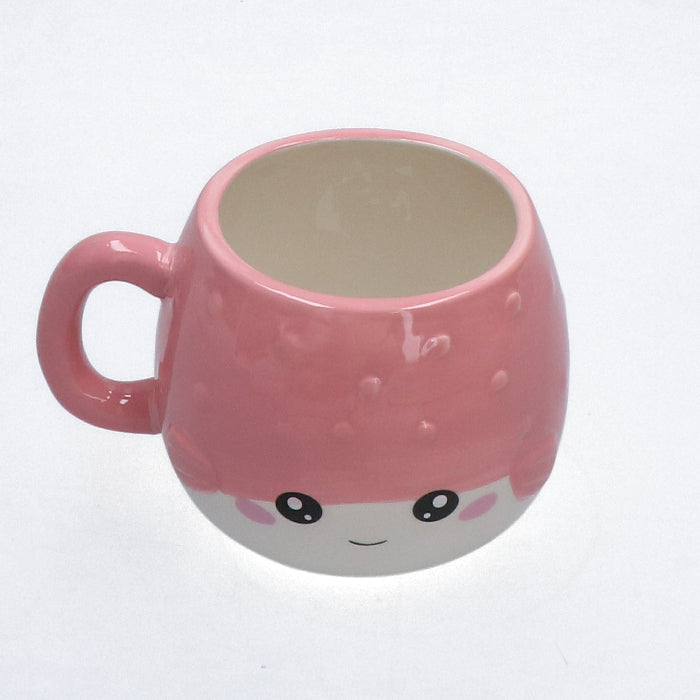 roze-beker-keramiek-gezichtje-met -glimlach