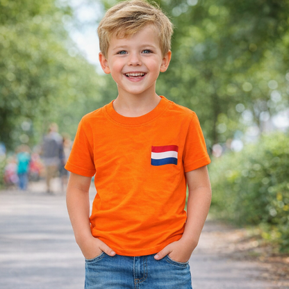 t-shirt-oranje-kind-maat-140
