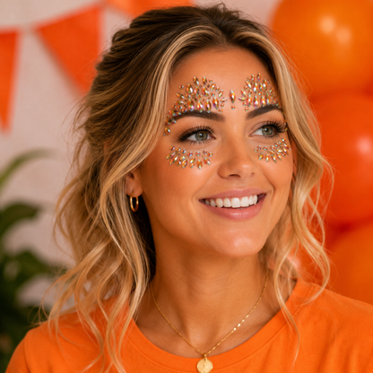 Gezichtsjuwelen - Oranje