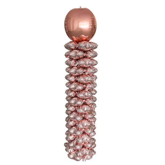 Folieballonnen_pilaar_rosegoud_160cm