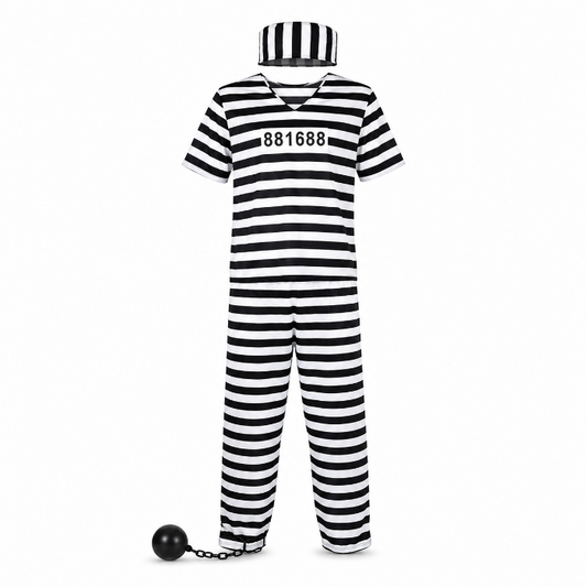 kostuum-gevangene-shirt-broek-muts-one-size